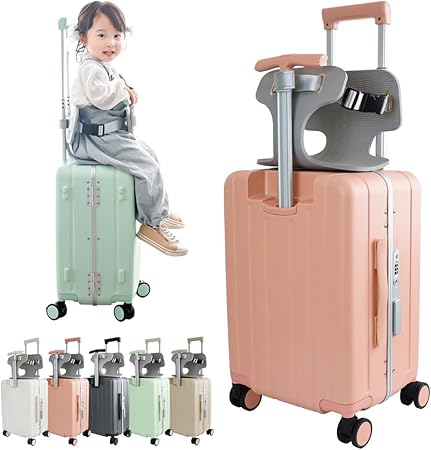 24インチイエロースーツケース　子供が乗れるキャリーケース　ノリッコ NORICCO ノリッコ 子どもが乗れる キャリーケース 折りたたみ
